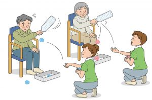 ピンポン玉レクリエーション ペットボトルTikTok