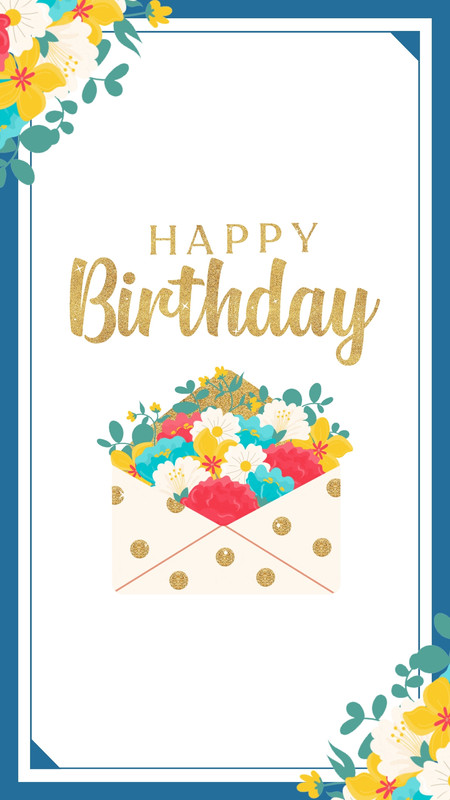 誕生日カード用テンプレート～無料のフリーイラスト素材集