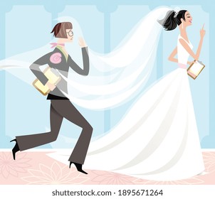 デザイナー書き下ろし 世界に一つ！名前・日付入りを入れられるオリジナルウェディングイラスト＆アイテム発売開始株式会社プラコレのプレスリリース