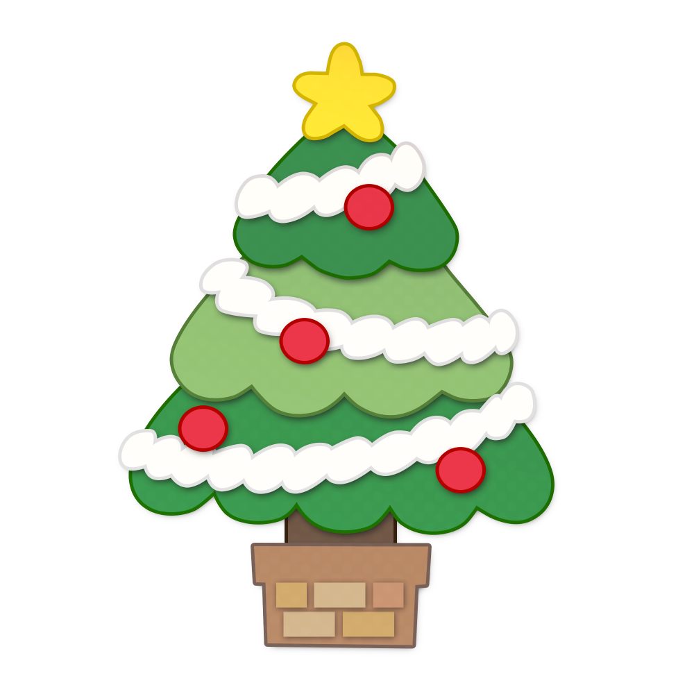 クリスマスツリーイラスト無料イラストの知りたい