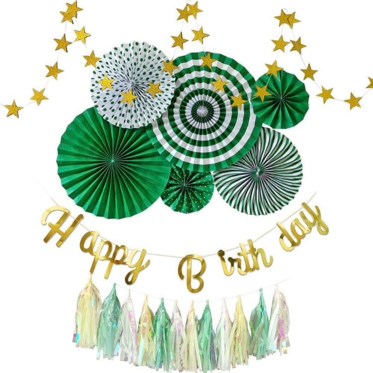 ペーパーファン ガーランド 誕生日 お誕生日 結婚式 披露宴 一歳 飾りハーフ&100日対応選べる6色 誕生日 パーティー 飾り 飾り付けバルーン ハッピーバースデー ハーフバースデー 100days 100日 バースデー 1歳 2歳 男 女 セット 風船 ガーランド 数字happy