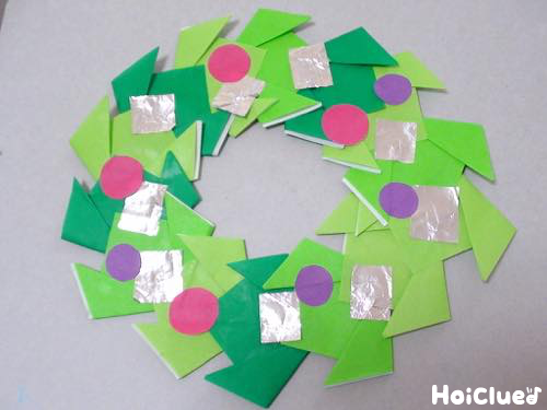 折り紙でハロウィンリースの折り方！子供も簡単飾りの作り方セツの折り紙処