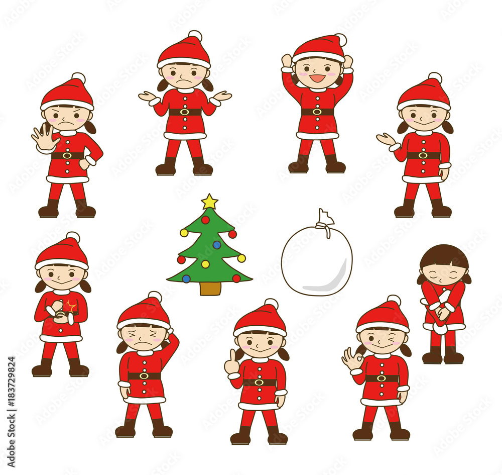 クリスマス飾りの前でポーズの写真・画像素材-Snapmart スナップマート