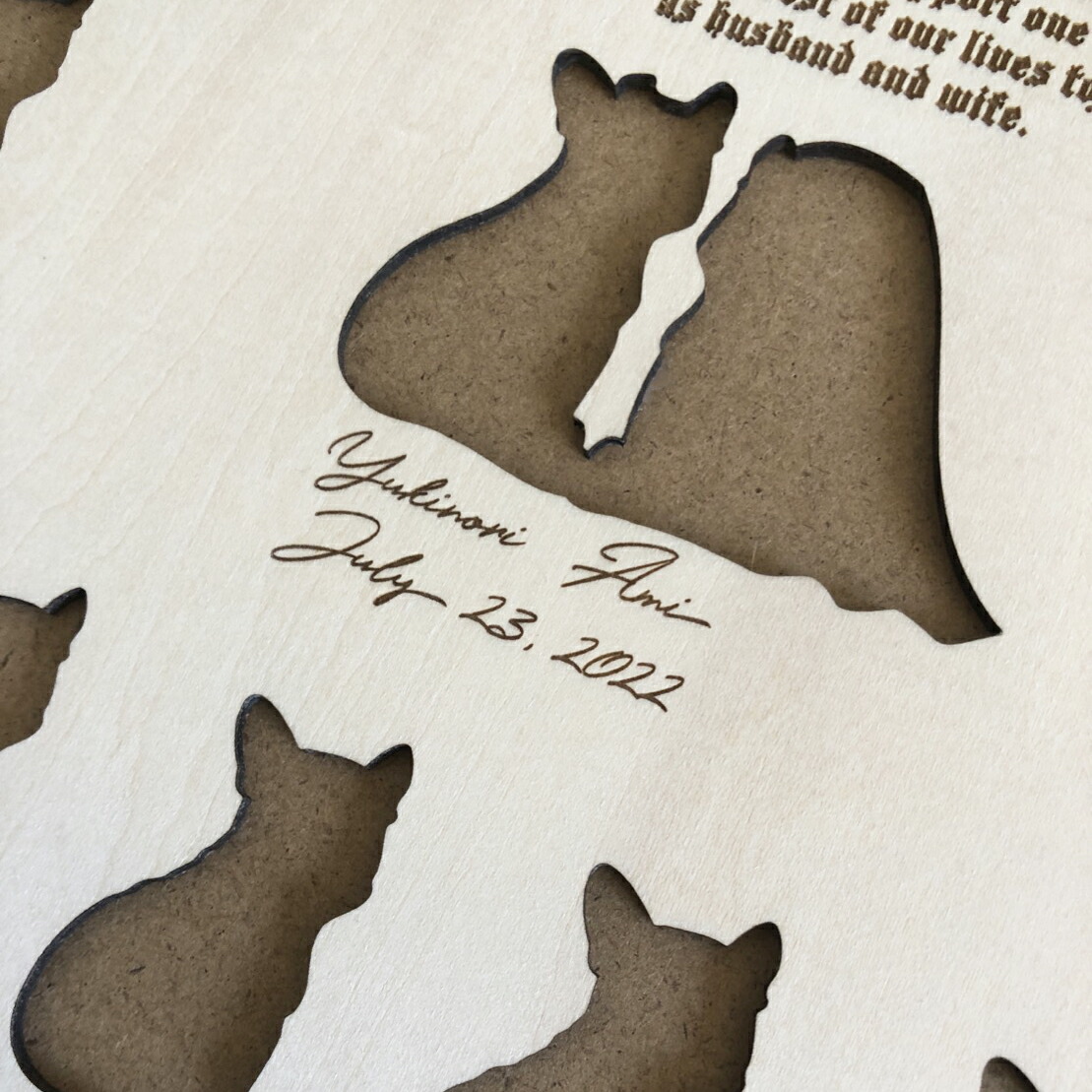 ゲスト参加型で楽しくみんなで作る、結婚式のウェルカムボード似顔絵グラフィックス