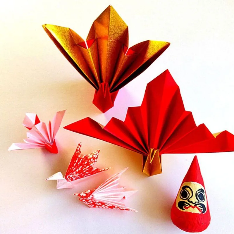 折り紙 お正月 だるまの折り方 Origami Daruma