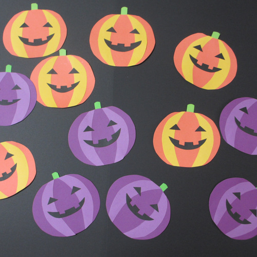 保育園・幼稚園 カボチャの飾りの簡単な作り方♪のりを使わず画用紙だけで可愛い製作アイデア