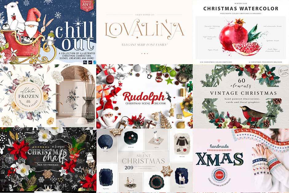 クリスマスカード－2イラスト・素材集ニフティキッズ