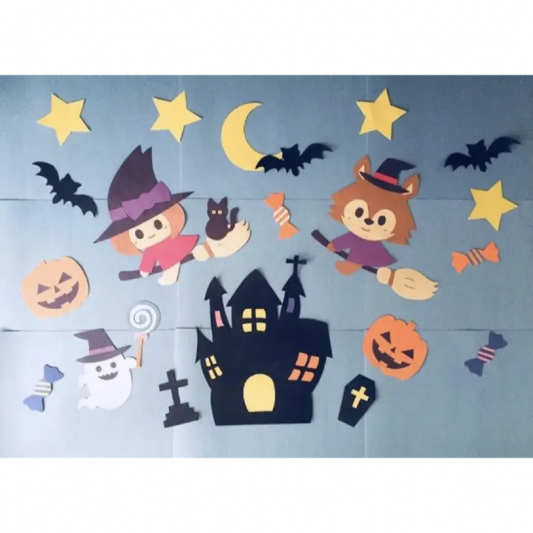 ハロウィン壁面製作 お城TikTok