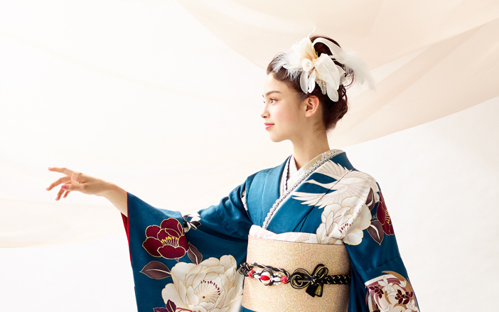 レンタル 振袖 F2706 シルエット鶴公式 ふりふ 成人式 振袖 レンタル 往復送料無料 女性 振袖セット 振袖フルセットレンタル 貸衣装レンタル振袖 振り袖 結婚式 パーティー 卒業式 大正ロマン レトロ 個性 かわいい 着物 きもの アンふりふ楽天市場店