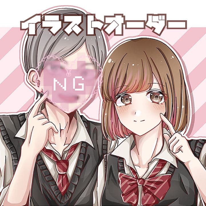 バレンタイン 夢絵 構図TikTok