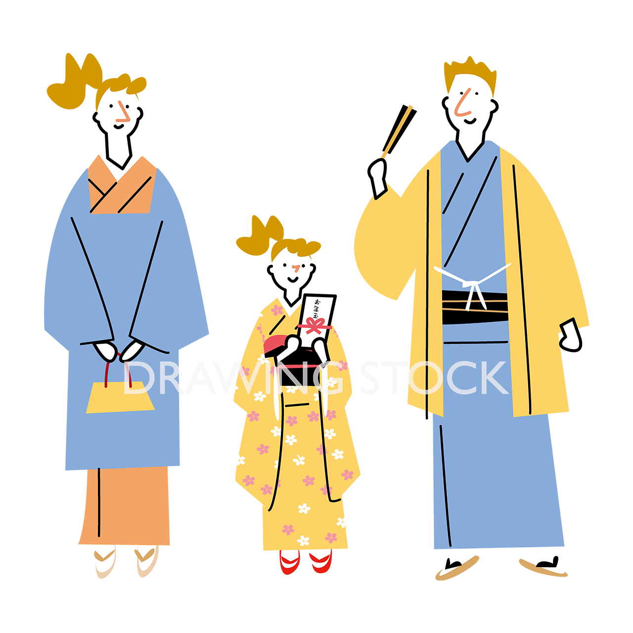 年賀状素材 お年玉 正月：イラスト無料