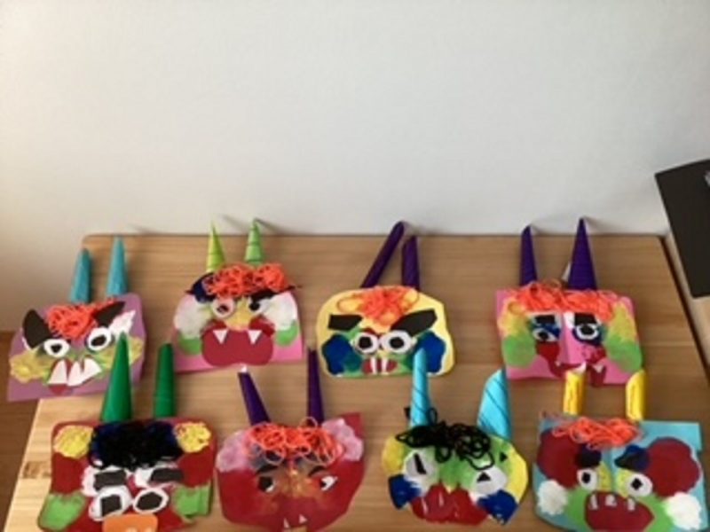 １歳児 ふたば組 ～節分「豆まきごっこ」 – 社会福祉法人 西花畑会 こひつじ保育園