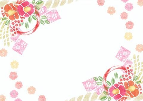 お正月フレームイラスト無料素材ならフリービーAC