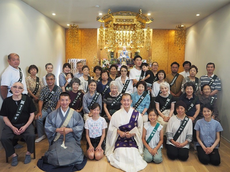 お施餓鬼法要当日法華寺