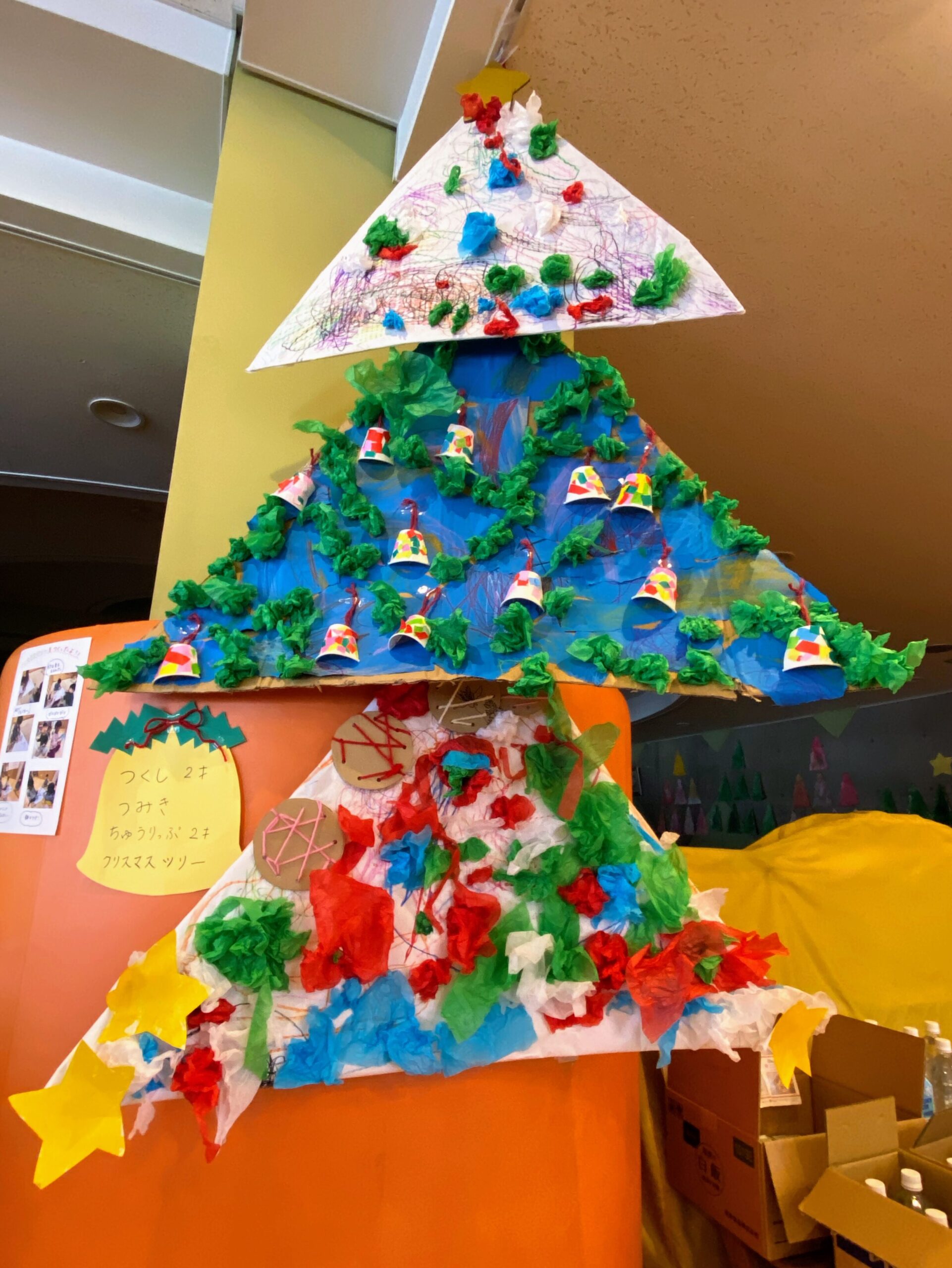 クリスマス工作 簡単！紙皿で作るクリスマスツリー絵の具を使わない保育士・幼稚園教諭のための情報メディア ほいくis ほいくいず