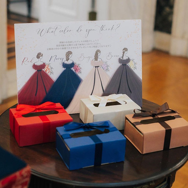 無料テンプレで作るドレス当てクイズ「投票箱」の手作り方法とアイデア