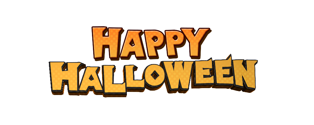 ハッピーハロウィン英語フォントしぶきインクイラストデ​​ザインイラスト画像とPSDフリー素材透過の無料ダウンロード - Pngtree