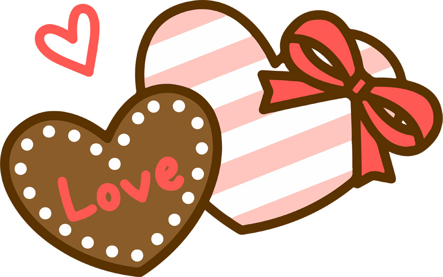 バレンタインデーのチョコレート 季節・行事 その他一般・装飾 の無料イラスト介護アンテナ