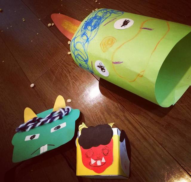 簡単工作『節分パクパク鬼』Baby教室シオ