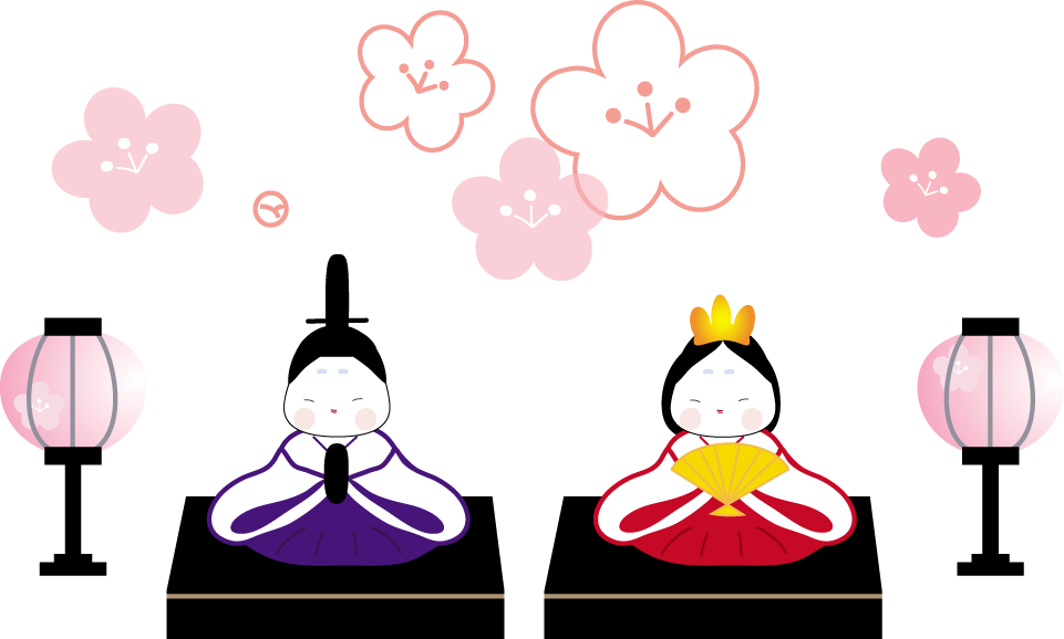 ひな人形のイラスト ひな祭り・男雛・女雛9カット- イラストくん