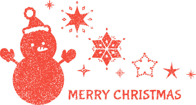 おめでとう ! スタンプ メリークリスマスフランス語 モノづくりを楽しむサイト cotora monoraコトラモノラ