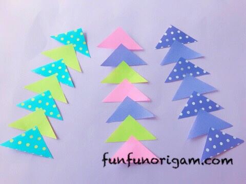 折り紙 七夕飾りにもなる！かんたん「笹の葉」の折り方！Origami Bamboo leaf