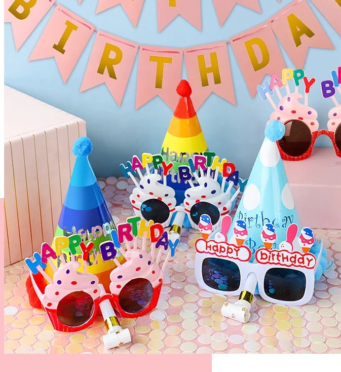 お誕生日おめでとう紙の帽子イラスト素材透過、PNGフリー画像ダウンロード - Pngtree