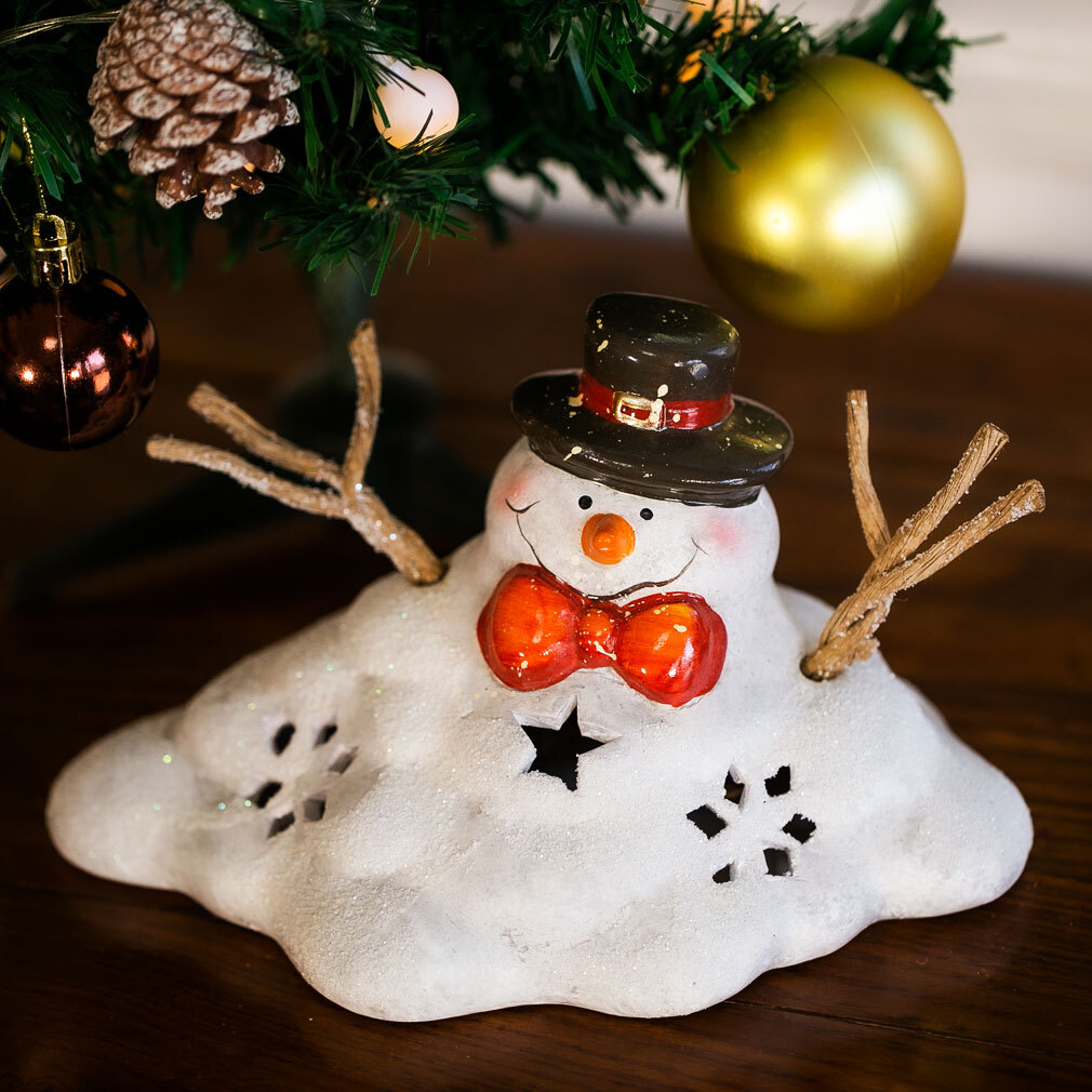 ファンシーsn-04 サンタ 雪だるま LEDライト マスコット 飾り キラキラ 光る かわいい おしゃれ 置物 ガーデニング オーナメント -ジュエリーギフト デバリエ - プレゼント＆ギフトのギフトモール