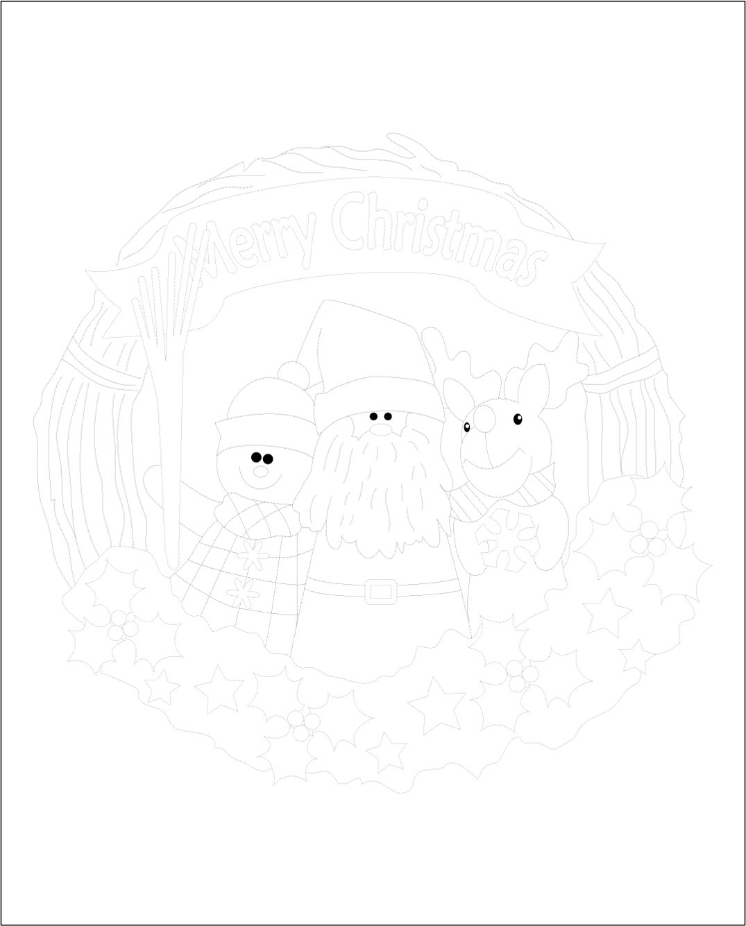 ぬり絵無料 クリスマスぬり絵まとめ高齢者用脳トレ・塗り絵無料ドングリマツリ認知症予防クイズ・レク