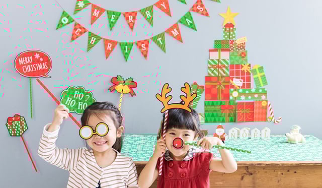 クリスマスフォトブースの作り方〜壁面にクリスマスツリーを飾ろう！Happy Birthday Project ハピバ