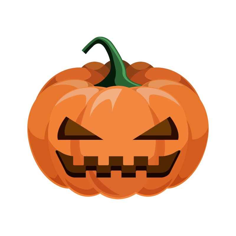 ハロウィンのカボチャ 3個 とお菓子のイラストかわいい無料素材 イラスト工房