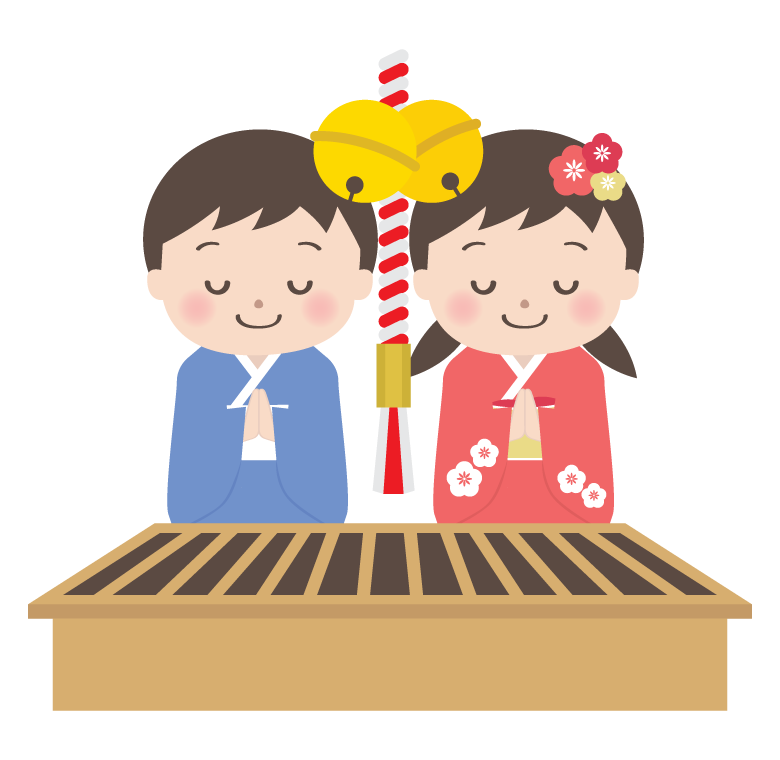 初詣でイラスト無料イラスト・フリー素材なら「イラストAC」