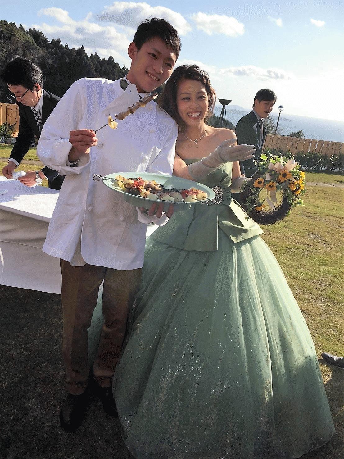 結婚式場ステラ・デル・アンジェロ 都会的、オトナのバーベキュー ビュッフェ限定さいたま夫婦 アートや食、地域など