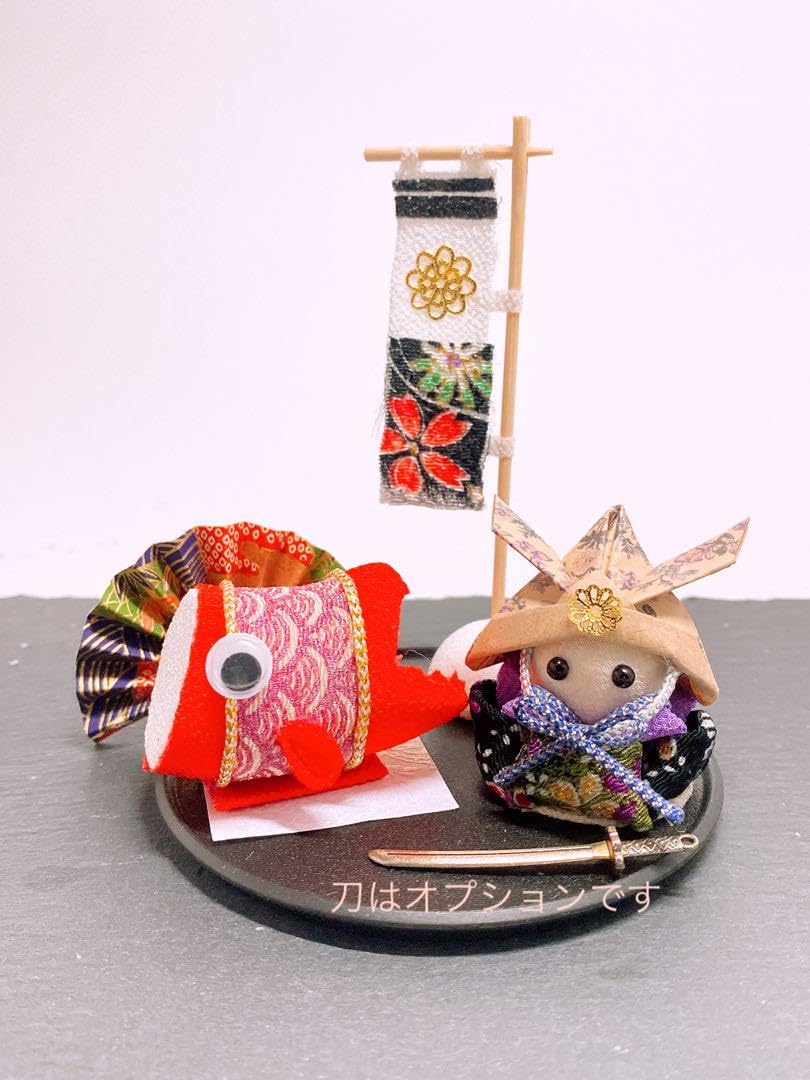 つまみ細工 五月人形 兜 端午の節句 金蘭生地 １０体 兜飾り端午