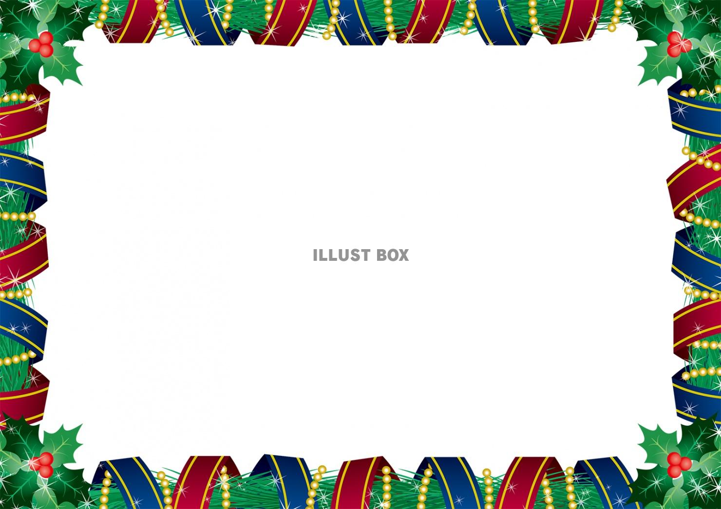 クリスマスカード無料デザインテンプレート トナカイとサンタクロース１プリントわんパグ