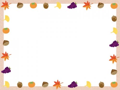 飾り枠 秋イラスト - No: 245889無料イラスト・フリー素材なら「イラストAC」