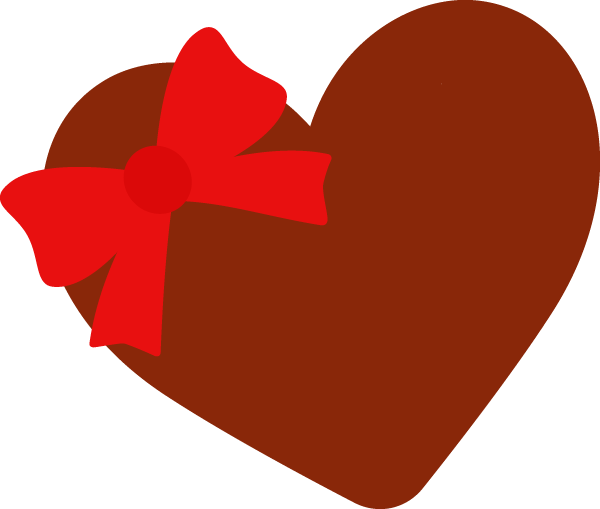 友チョコ カラーバレンタインデーの無料イラスト 冬の季節・行事素材