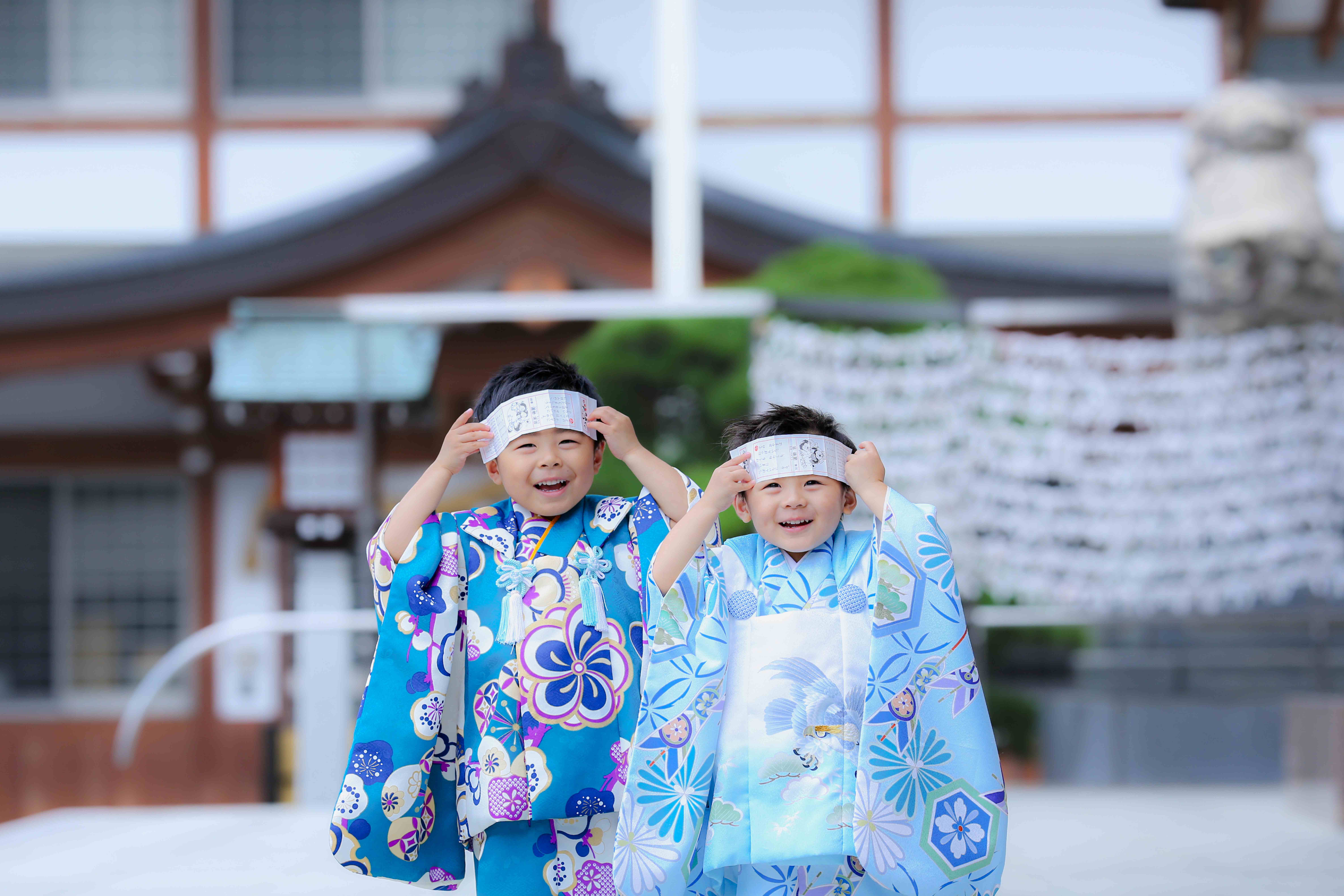 広島護国神社で七五三の出張ロケーション写真撮影