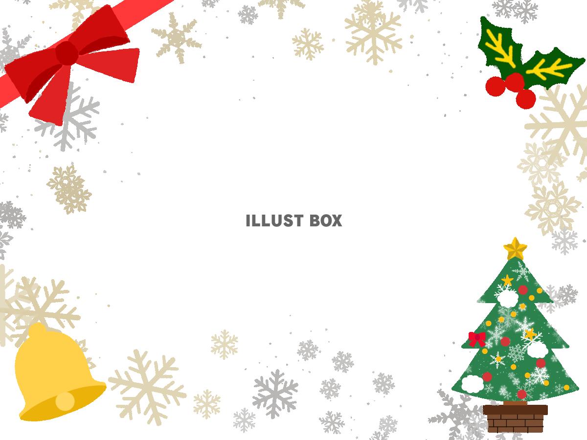 クリスマスデザインのかわいいリース風フレーム！背景透過PNGで写真の挿入も可能・フレーム 飾り枠 Decome