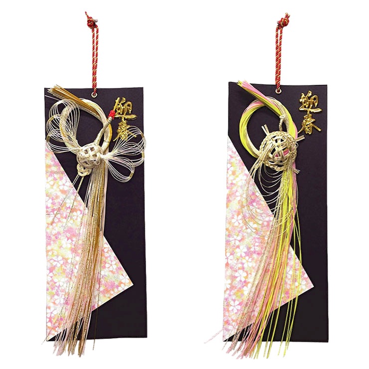 即日発送＞2025年 モダン 正月飾り 水引飾り ＜鶴の舞＞紅白 しめ縄・しめ飾り Bee's knees 通販8115712Creema クリーマ