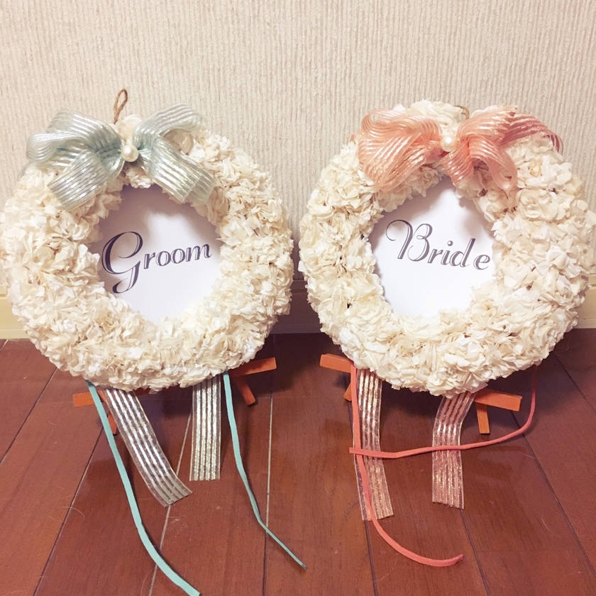 100均結婚式DIY ダイソーの木材にセリアのモリス柄！手作りに使える最新アイテム＆花嫁さんの実例9選みんなのウェディングニュース