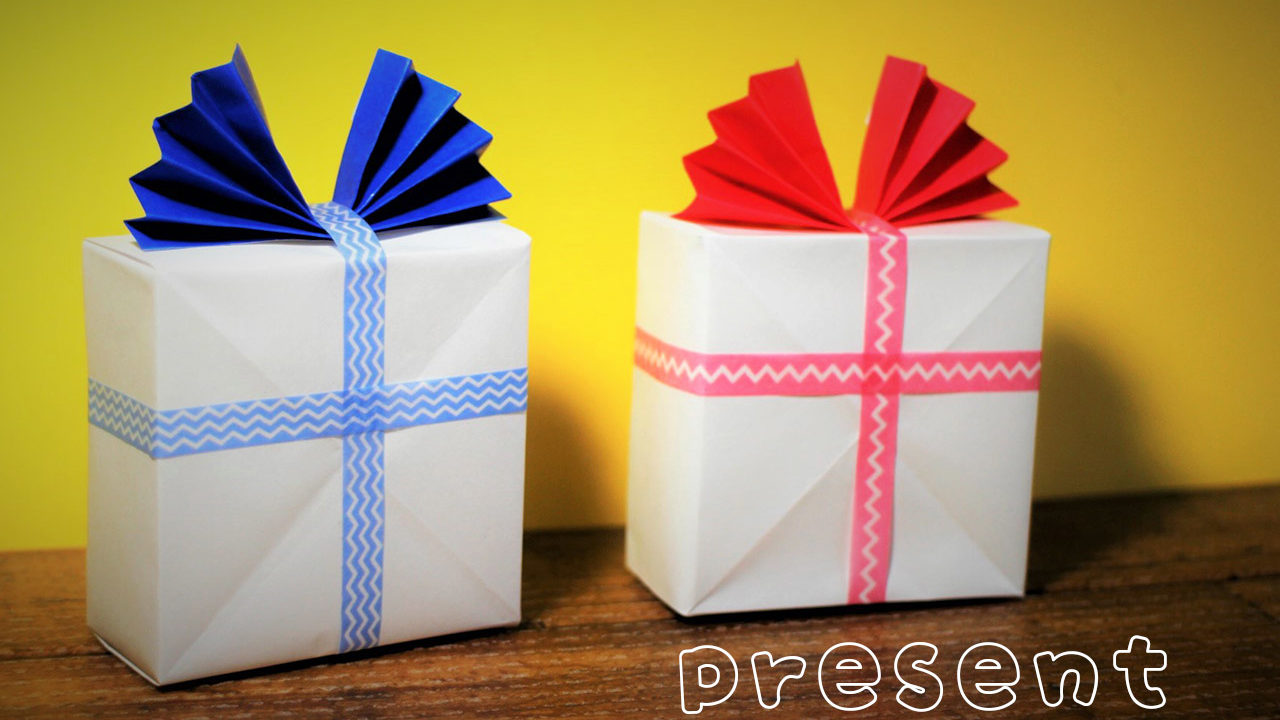クリスマス折り紙 ギフトボックスの作り方🎁How to make paper giftbox 상자 圣诞节 プレゼント箱 Christmas 折り方 おりがみ origami 紙 종이접기 DIY