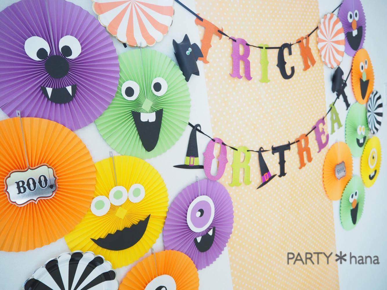 ハロウィン 簡単折り紙 チェーンの作り方How to make paperchain 万圣节 纸链 Halloween 壁飾り 折り方 おりがみ origami 摺紙 종이접기 DIY 作り方