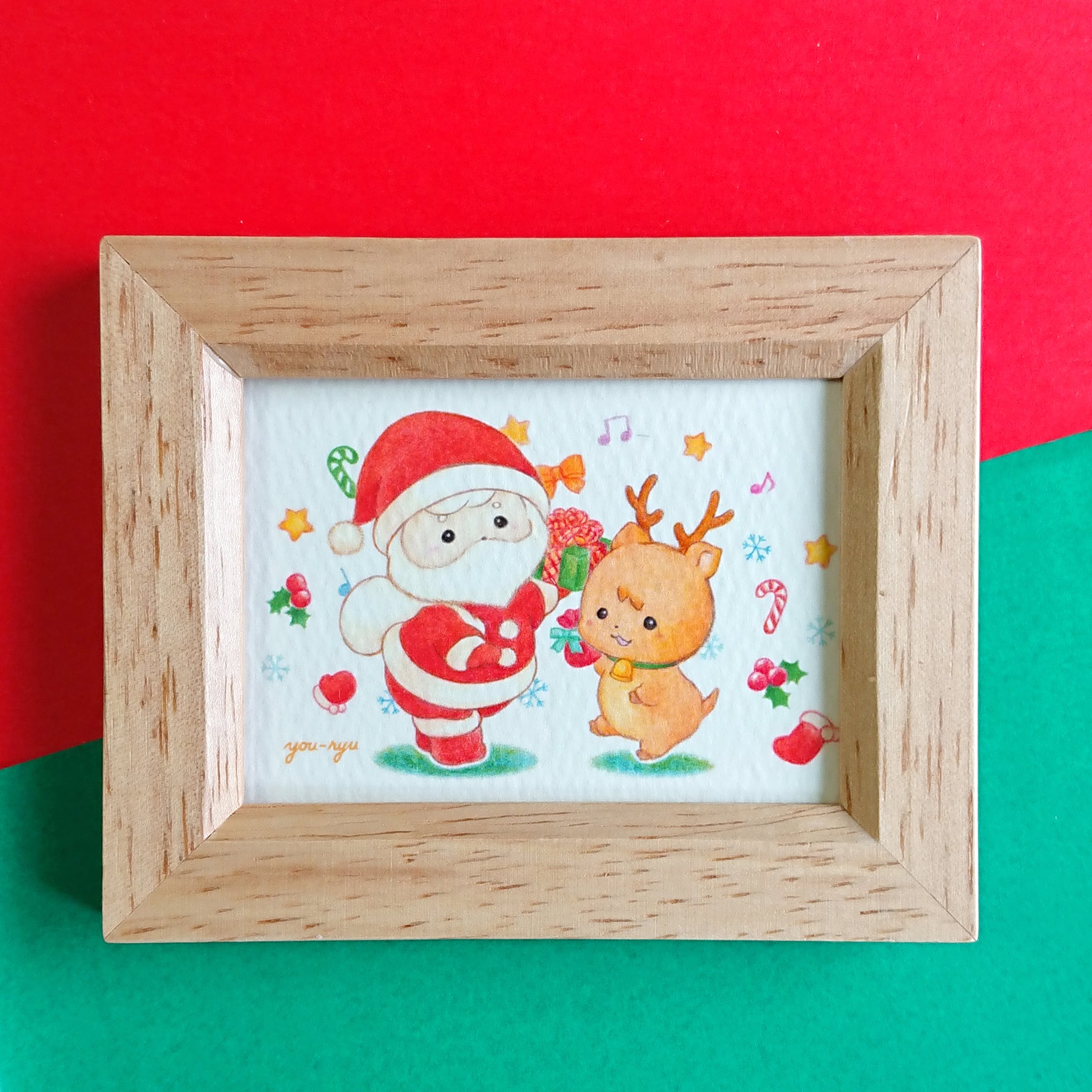 イラスト 描き方 クリスマスイラスト♪かわいいサンタクロースとトナカイの絵を描いてみよう How to draw Christmasillustration - YouTube