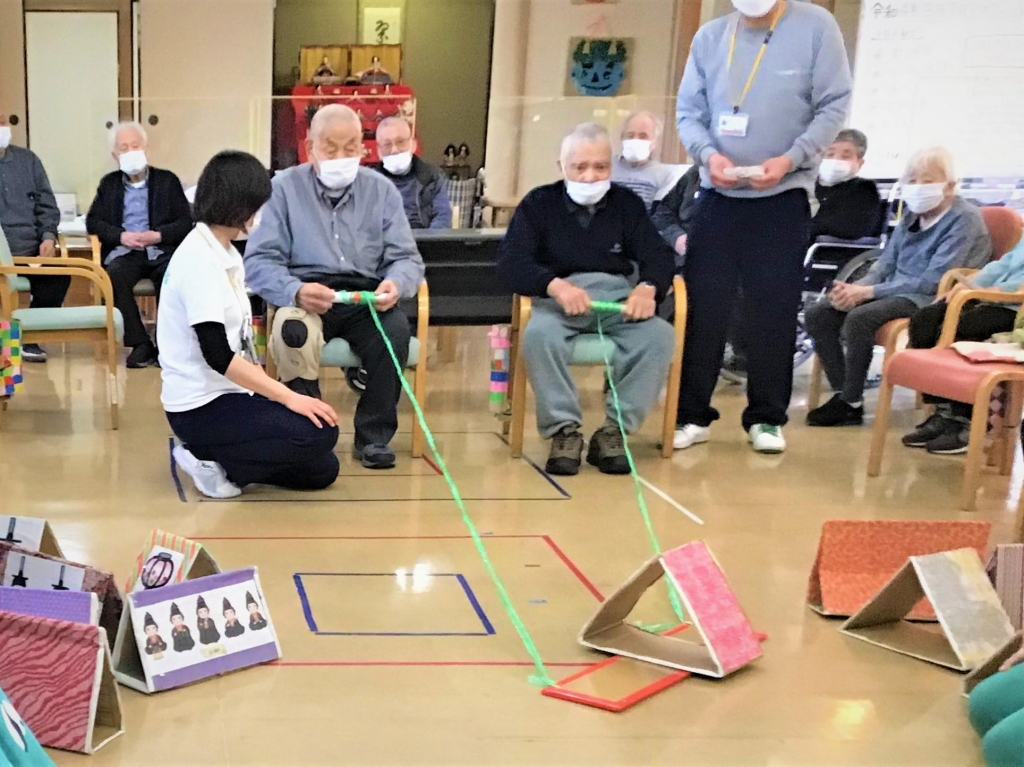 ひな祭り 🎎 レクレーション的当てゲーム桃の節句おりーぶせらぴー放課後等デイサービス