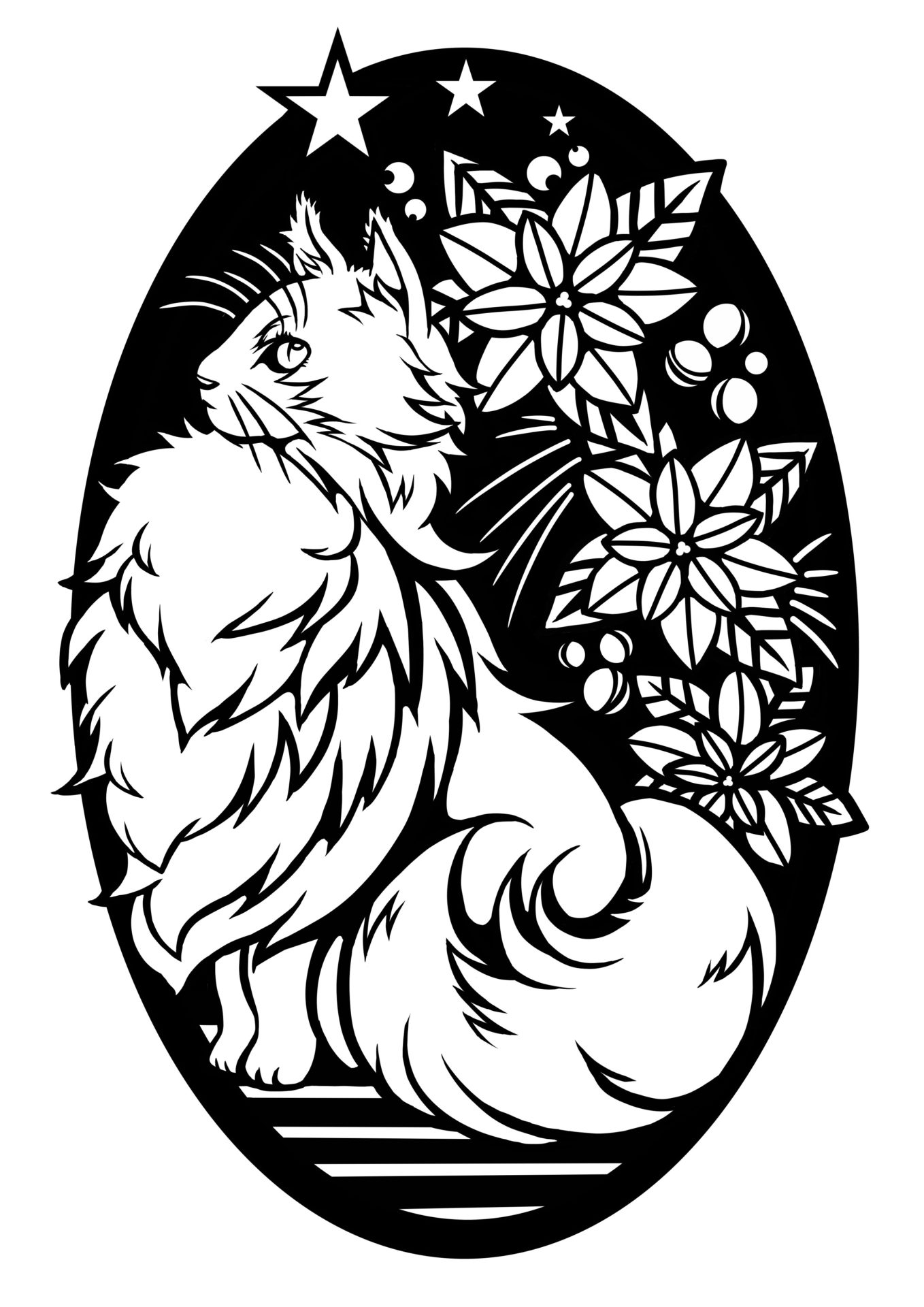 アイコン素材切り絵のクリスマスモチーフ 04無料イラスト素材素材ラボ