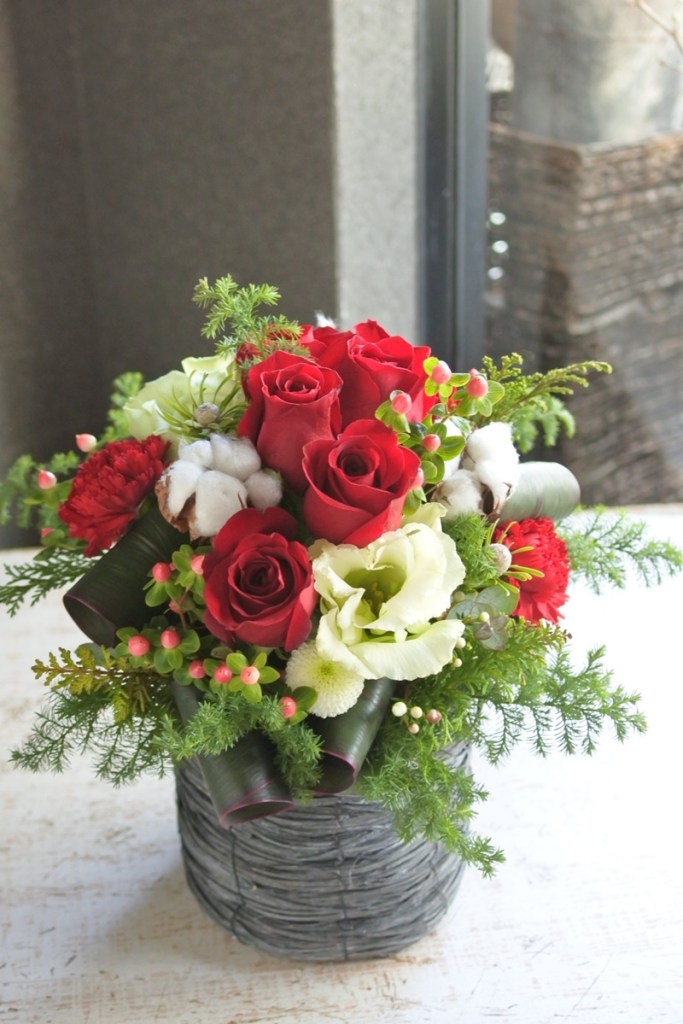 バルーンブーケ クリスマスカラー 受注販売 ハンドメイド花束