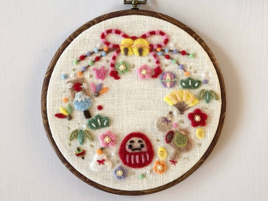 お正月の刺繍手刺繍 F i k a の 日々