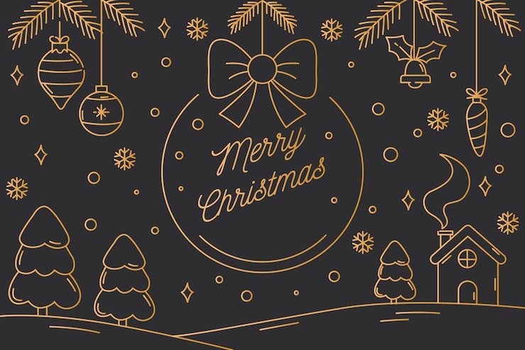 商用利用可 クリスマスのかわいいラインイラスト21選！オーナメントや雪の結晶もPyontakku DesignNote ピョンタックデザインノート