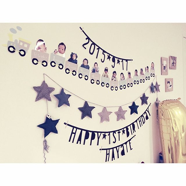 ガーランド手作り 誕生日飾りつけのおすすめ商品とおしゃれな実例RoomClip ルームクリップお